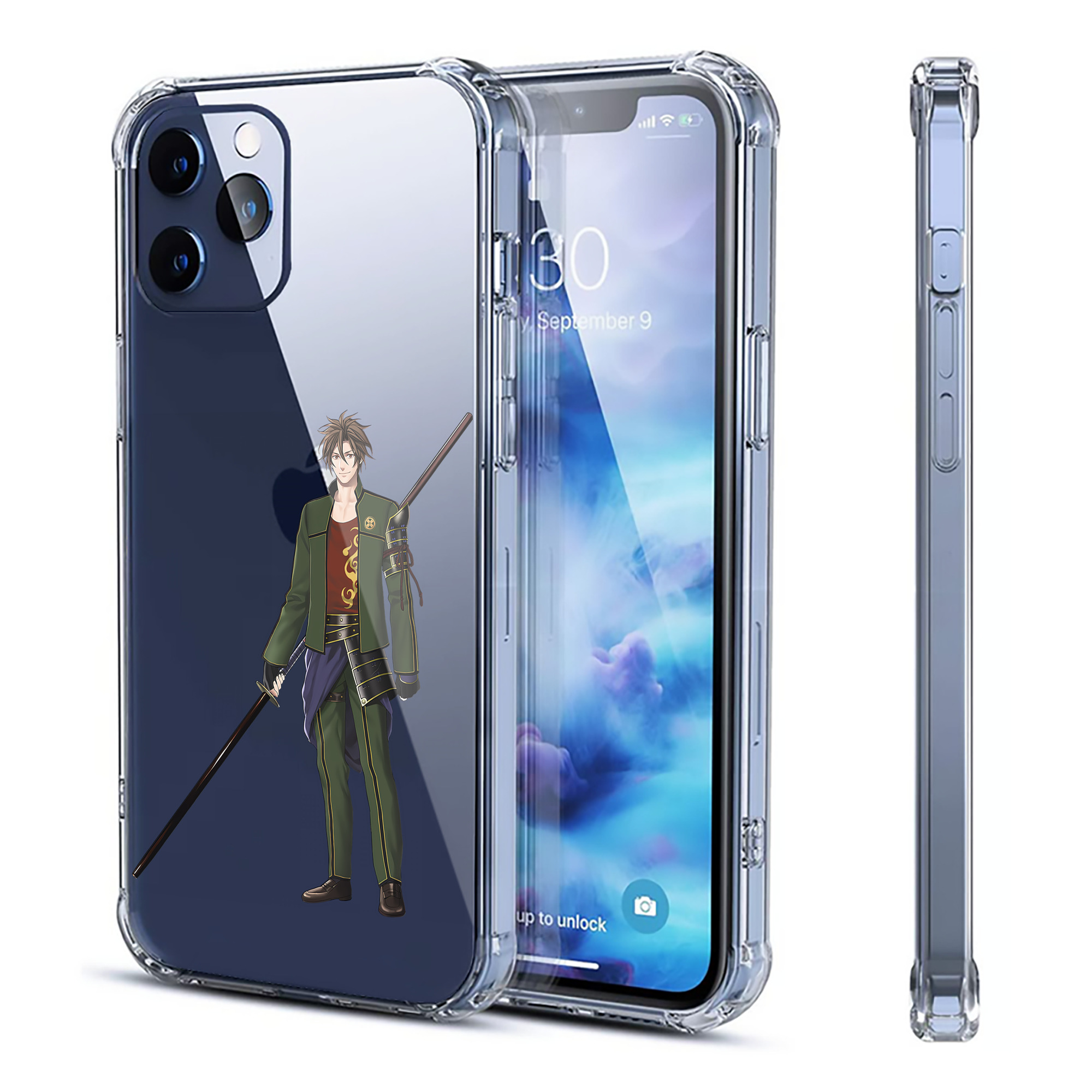 （画像用） 刀剣乱舞 Touken Ranbu 【iPhone 12シリーズ対応】透明スマホケース（クリアソフトケース）